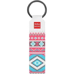 Брелок Waudog Design Этно, кожа, 9,5х2см, белый