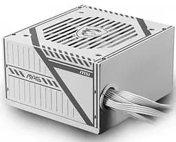 Блок питания 650 Вт, MSI MAG A650BNL, белый, 80+ Bronze, Active PFC, 12 см, 2xMolex/5xSATA/2x6+2-pin/2x4+4-pin