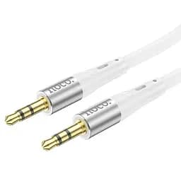 Кабель силиконовый НОСО UPA22 3.5 mm - 3.5 mm Silicone AUX adapter 1 метр белый