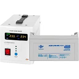 Джерело безперебійного живлення (ДБЖ) LogicPower LPY-PSW-800VA + АКБ LPM-MG 12V - 120Ah (22710) [110258]