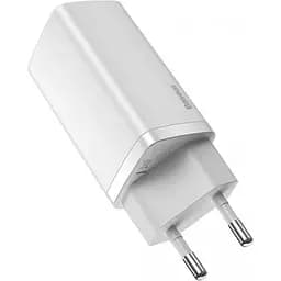 Мережевий зарядний пристрій Baseus GaN2 Lite Quick Charger C+U 65W White (CCGAN2L-B02) [78683] - мініатюра 2