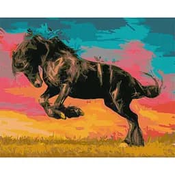 Картина за номерами "Великий мустанг" Ideyka KHO4339 40х50 см