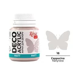 Акрил для декору Капучіно (18) матовий 20 мл Rosa Talent