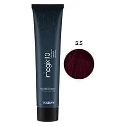 Професійна фарба для волосся з низьким вмістом аміаку Megix10 Mowan 5.5 світлий коричневий махагоні