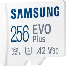 Карта пам'яті Samsung microSDXC EVO Plus 256GB UHS-I U3 V30 A2 + SD Adapter (MB-MC256KA) [83221] - мініатюра 4