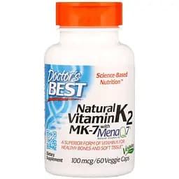 Вітамін К2 Doctor's Best Vitamin K2 as MK-7 100 мкг 60 капсул