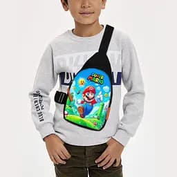 Сумка через плечо детская Супер Марио 29х17 см сумка слинг для мальчика (02193)