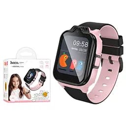 Смарт-годинник Hoco Y104 дитячий, 8 МП для зйомки відео та фото, підтримка Nano SIM рожевий
