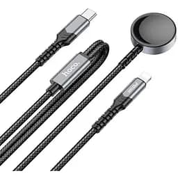 Зарядка Apple Watch HOCO 2-in-1 с помощью кабеля iP + iWatch CW54 |1.2m, PD20W, 2.5W Watch|