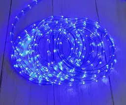 Светодиодная лента, уличная гирлянда дюралайт, LED (синий свет), 8 метров