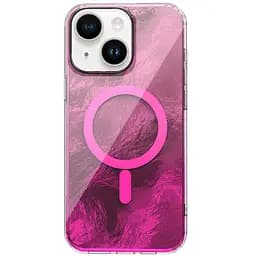 Чохол Epik TPU Shiny Mountain MagFit для Apple iPhone 15, 6.1 Pink