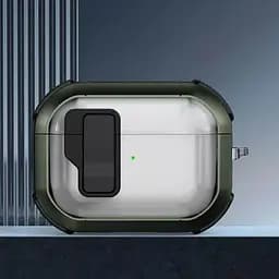 Футляр протиударний Locking Button для навушників Airpods Pro 3 Apple Green - мініатюра 2