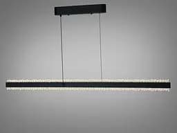LED подвесная люстра с кристаллами черная 62 Вт