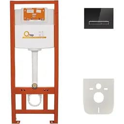 Набір інсталяцій 4 в 1 Q-tap Nest ST з лінійною панеллю смыва QT0133M425V1107GB