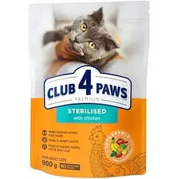 Сухой корм Club 4 Paw Premium для стерилизованных кошек Курица 900 г