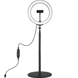 Кольцевая USB LED лампа Puluz PKT3039 10.2"+ настільне креплення 140 см