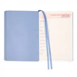 Щоденник-діловий записник А5 Leo Planner Vitto 2026 м'який блакитний 368 сторінок (252644) - мініатюра 5