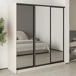 Шкаф-купе трехдверный MebelStar Стандарт BG 3 Зеркала 200x60x210 см Кашемир (MBS-8480)