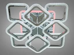Стельова LED-люстра з диммером та кольоровим підсвічуванням Diasha S2406/4+4HR LED 3color dimmer - мініатюра 3
