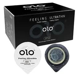 Презервативи ультратонкі OLO Feeling Ultrathin 001 латексні 10 шт Прозорі