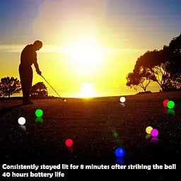 Блимаючий м'яч для гольфу THIODOON Led Golf Balls Glow Golf Balls світиться - мініатюра 5