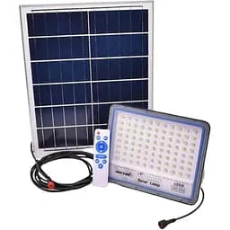 Светодиодный переносной LED прожектор-фонарь с солнечной панелью влагозащита IP66 6000К 176led 400Вт