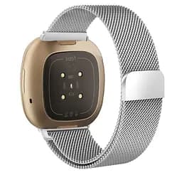 Міланський сітчастий ремінець Primo для годинника Fitbit Versa 3/Fitbit Sense Silver L - мініатюра 2