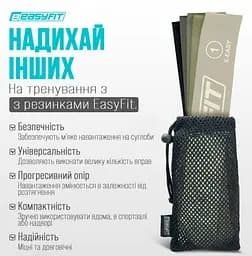 Резинки для фітнесу EasyFit MonoBand набір 5 шт. (EF-1813-GY) - мініатюра 3