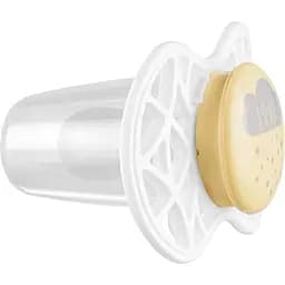 Пустушка Nuvita 7085 Air55 Cool симетрична 6m+ LOVE жовто-сіра NV7085SC