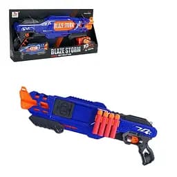 Бластер ZC 7111 Blaze Storm, 59 см, 10 мягких патронов, синий