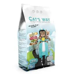 Белый бентонитовый наполнитель с ароматом марсельского мыла Cat's Way 5 л