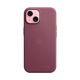 Чехол для Apple iPhone 15, FineWoven Case with MagSafe, бордовый, защитная накладка из материала FineWoven, противоударный, для iPhone, защита всего корпуса, поддержка беспроводной зарядки и MagSafe, (ARM71976) - мініатюра 4