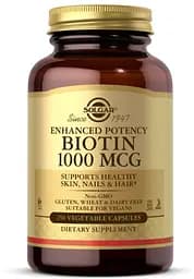 Вітаміни та мінерали Solgar Biotin 1000 mcg, 250 вегакапсул