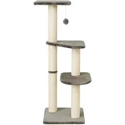 Дряпка-комплекс Trixie Altea для котів з іграшкою на мотузці сизаль/плюш сіра 40х40х117 см [CD]