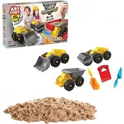 Кинетический песок Dede Art Craft Строительные машины 750 г (3613)
