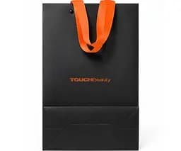 TOUCHBeauty, 1 шт., Пакет подарунковий паперовий, чорний, 310х200х100 мм