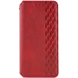 Шкіряний чохол-книжка GETMAN Cubic (PU) для Xiaomi Redmi Note 15 Pro+ 5G Червоний