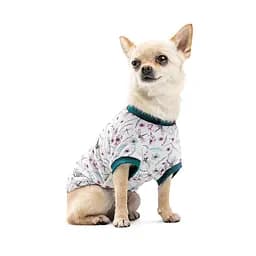 Футболка Pet Fashion Flora для собак бавовна білий трикотаж з квітковим принтом XS - мініатюра 2