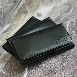 Чохол Hengda для iPhone 5 5 5s SE горизонтальний на пояс чорний - мініатюра 2
