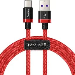 Кабель Baseus HW Flash Cable USB to Type-C 5A 2m CATZH-B09 Red