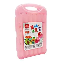 Набір фломастерів Bambi M388-12 ароматизовані 12 кольорів рожевий