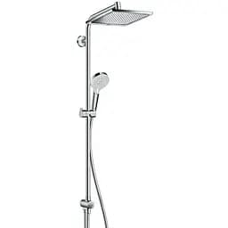 Душевая система Hansgrohe Crometta E 240 1jet Showerpipe Reno EcoSmart 27289000, Хром