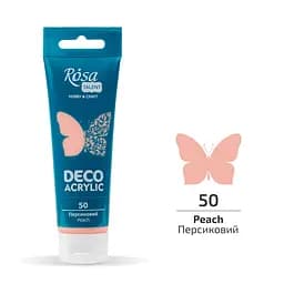 Акрил для декору Персиковий (50) матовий 75 мл Rosa Talent