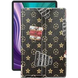 Чехол StatusCASE из экокожи для планшета Lenovo Pad Pro 2021 Луи-Витон-коричневый