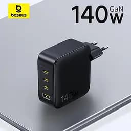 Зарядний пристрій - блок адаптер 4 виходи Baseus EnerFill FH11 3USB-C+USB 140W - мініатюра 3