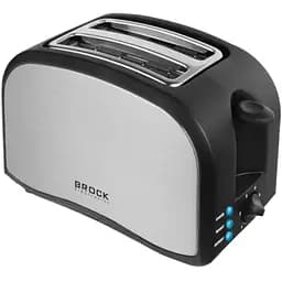 Тостер BROCK BT 1003 SS 800Вт 2 відділення 6 режимів підсмажування розморожування