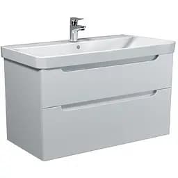 Тумба Мойдодир Malaga 100-A Білий з умивальником Vivace 100 Білий