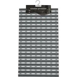 Килимок у ванну кімнату Eco Fabric смужка 69х40 см сірий (6940-001) - мініатюра 3