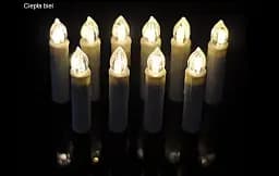 Свічки новорічні на дроті 30 LED - мініатюра 2