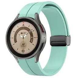 Ремінець для Samsung Galaxy Watch 6 40mm 6 44mm - бірюзовий ширина кріплення 20мм силікон Watchbands Cls-black (W33-3W432432) - мініатюра 2